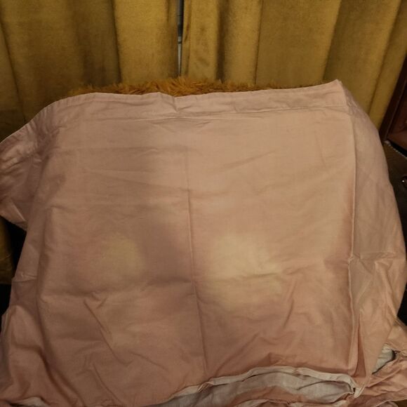 Splendid Pink And White Linen And Cotton Duvet Cover - Picture 4 of 7